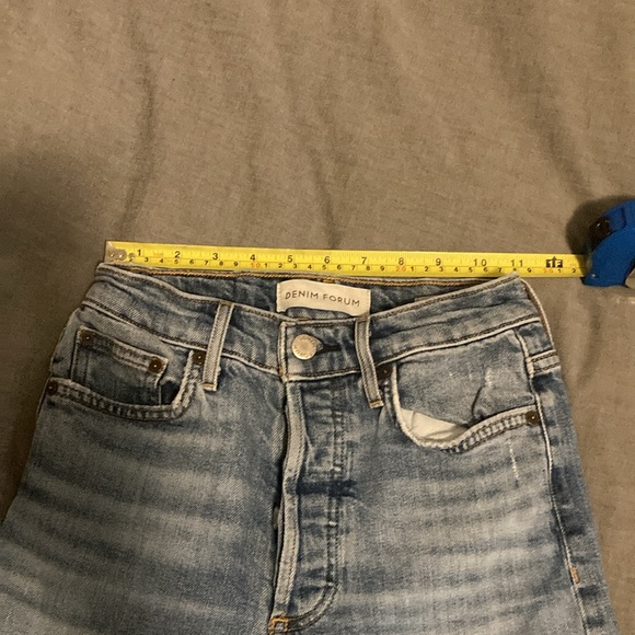 Denim Forum Arlington high rise straight jeans - Picture 8 of 9